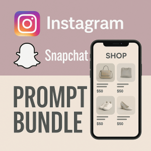حزمة برومبتس لمتاجر إنستجرام وسناب شات